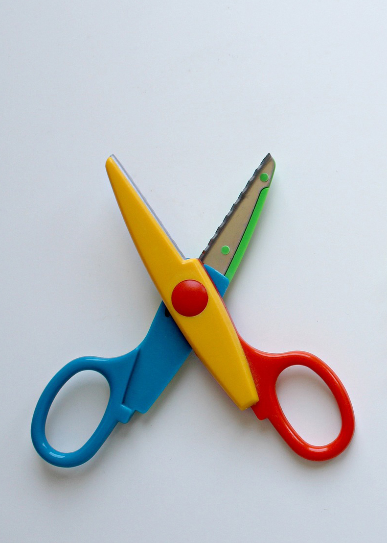 Bunte Schere