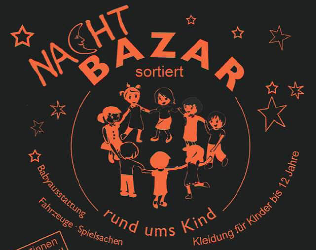 Logo Kinderkleiderbasar mit tanzenden Kindern im Kreis