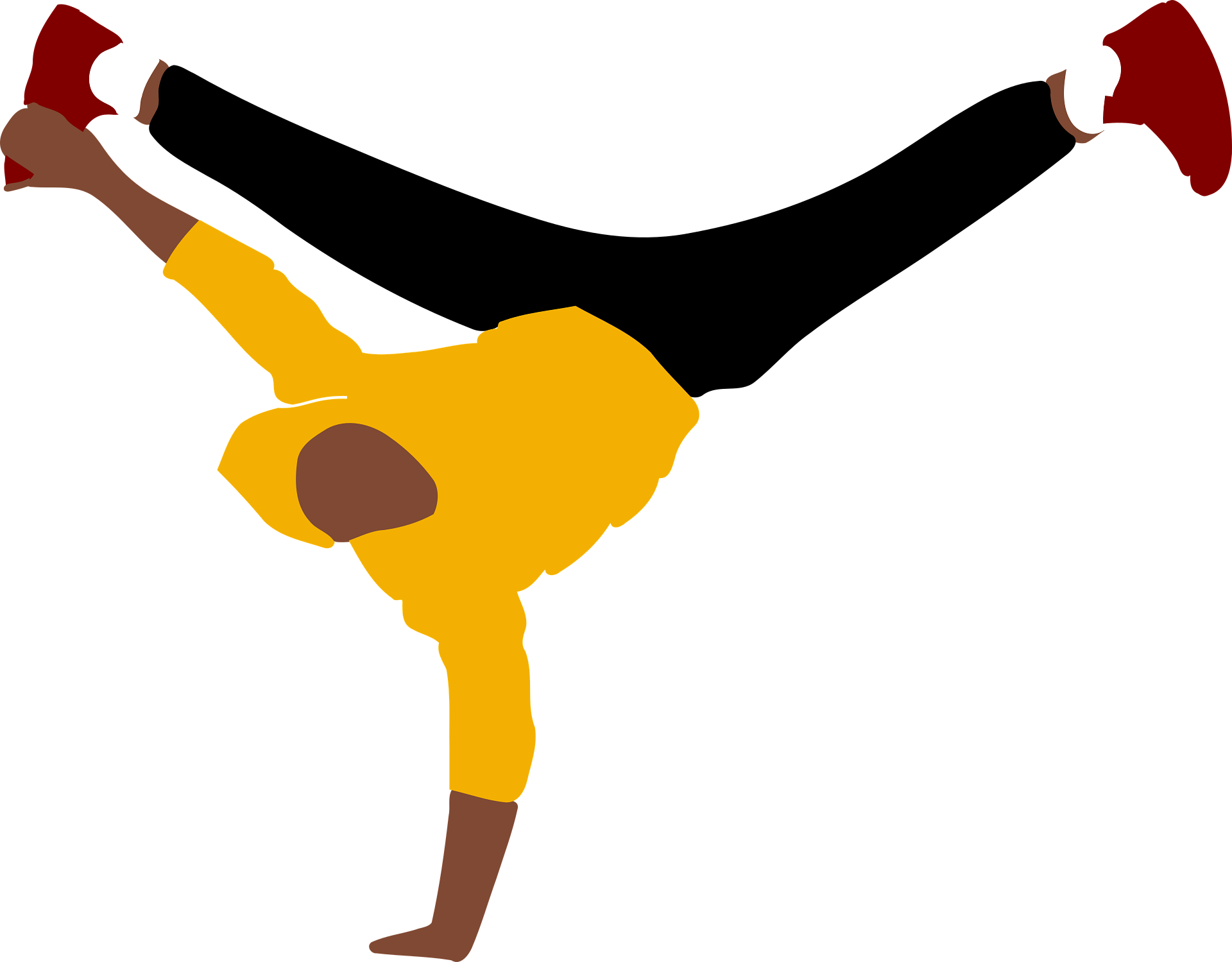 Illustration eines Breakdancers.